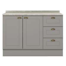Balcao Pia Com Tampo 120 cm C353 Americana Cinza Calcare Henn