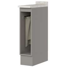 Balcao Porta Toalha Tampo 20 cm C362 Americana Cinza Calcare Henn