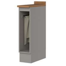 Balcao Porta Toalha Tampo 20 cm C362 Americana Cinza Nature Henn