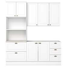 Cozinha Modulada 3 Pecas 192 cm CE759 Americana Branco Calcare Henn