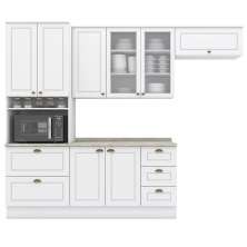 Cozinha Modulada 5 Pecas 272 cm CE171 Americana Branco Calcare Henn