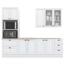 Cozinha Modulada 5 Pecas 272 cm CE377 Americana Branco Calcare Henn