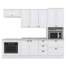 Cozinha Modulada 7 Pecas 272 cm CE790 Americana Branco Calcare Henn