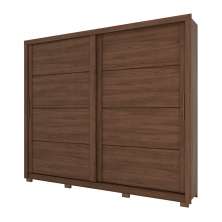 Guarda-Roupa Casal Parma 2 Portas 4 Gavetas Castanho