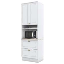 Torre Quente 2 Portas 2 Gav 72 cm C350 Americana Branco Calcare Henn