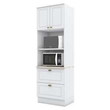 Torre Quente 2 Portas 2 Gav 72 cm C351 Americana Branco Calcare Henn