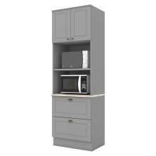 Torre Quente 2 Portas 2 Gav 72 cm C351 Americana Cinza Calcare Henn