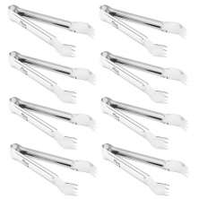 Kit 8 Pegadores de Carne Aço Inox Pequeno para Restaurante Rodízio Churrasco Hercules