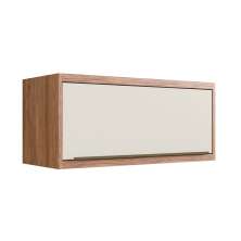Armário Aéreo Ten 1 Porta Freijó e Argila 80 cm