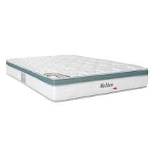 Colchão Queen Meditare Mola Ensacada (29x158x198) Verde e Branco