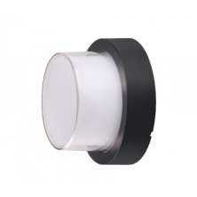 Arandela Out Base Preto Redondo Bivolt - Hevvy