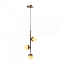 Pendente Kepner 3 Lampadas Gold - Hevvy