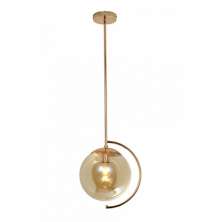 Pendente Orbis "C" 1L E27 Gold E Amber - Hevvy