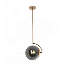 Pendente Orbis Smoky E Gold 1Xe27 - Hevvy