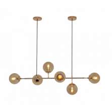 Pendente Ortus 6 L. E14 Amber - Hevvy