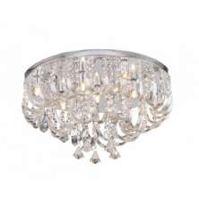 Plafon Arcos De Cristal 9 Lampadas Transparente