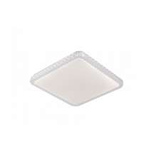 Plafon Led Fiann 44Cm Quadrado Branco Sobrepor - Hevvy