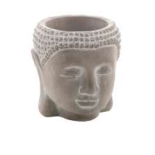 Cachepot Decorativo Buddha Cinza 10,5 cm