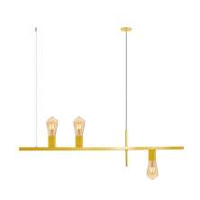  Pendente Haven na Cor Dourado Fosco para 3 Lâmpadas E-27 Bivolt