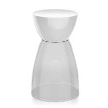 Banco Rad Polipropileno Branco e Cristal I'M IN