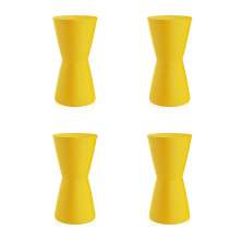 Conjunto com 4 Bancos Dub Amarelo