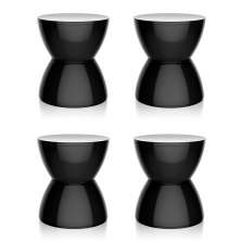 Conjunto com 4 Bancos Hydro Preto