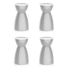 Conjunto com 4 Bancos Rad Branco