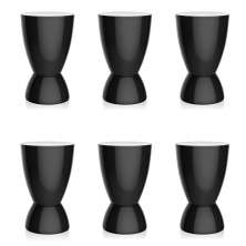 Conjunto com 6 Bancos Argo Preto