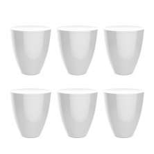 Conjunto com 6 Bancos Moly  Branco