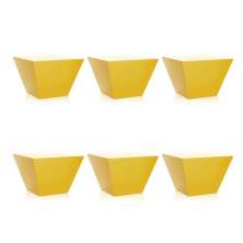 Conjunto com 6 Bancos Neo Amarelo