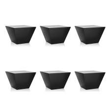 Conjunto com 6 Bancos Neo Preto