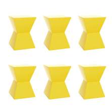 Conjunto com 6 Bancos Nitro Amarelo