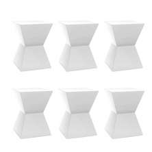 Conjunto com 6 Bancos Nitro Branco
