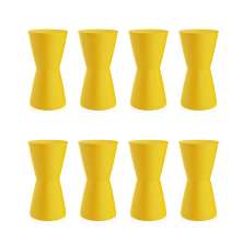 Conjunto com 8 Bancos Dub Amarelo