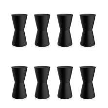 Conjunto com 8 Bancos Dub Preto