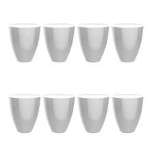 Conjunto com 8 Bancos Moly  Branco