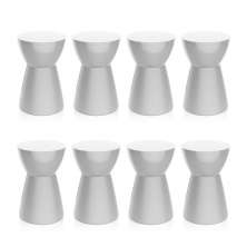 Conjunto com 8 Bancos Sili Branco