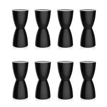Conjunto com 8 Banquetas Bery II Preto