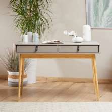 Mesa Escrivaninha Retro Madeira 2 Gavetas Wanda