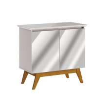 Buffet Classic 2 Portas Off White e Espelho - Imcal Móveis