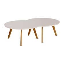 Conjunto de Mesa Centro Classic Luna - Off White