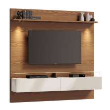 Home Suspenso Vidratto 1.8 Freijó com Off White - Imcal Móveis