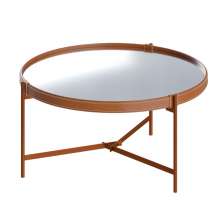 Mesa de Centro com Espelho Aqua Cobre 71 cm