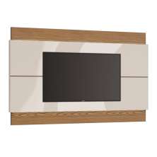 Painel Para TV 60 Polegadas Classic I Off White com Freijó Touch
