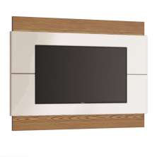 Painel Para TV 60 Polegadas Classic II Off White com Freijó Touch