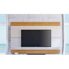 Painel para TV Classic 1.8 Off White com Nature - Imcal Móveis