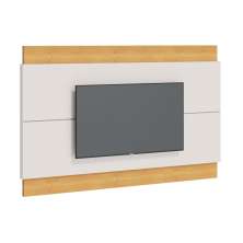 Painel para TV Classic 2.2 Off White com Nature - Imcal Móveis