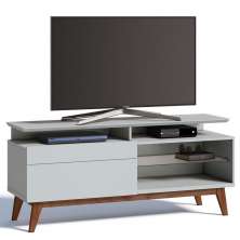 Rack Classic 146cm 1 Gaveta com Prateleira Branco Acetinado - Imcal