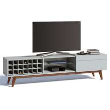 Rack Classic I 1 GV Branco Acetinado 218 cm