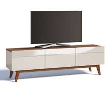 Rack Classic I 3 GV Off White com Freijó Touch 180 cm